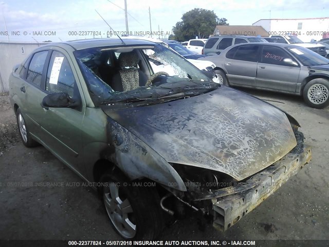 1FAHP34NX7W193714 - 2007 FORD FOCUS ZX4/S/SE/SES 绿色 照片 1