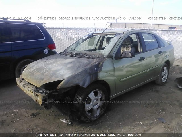 1FAHP34NX7W193714 - 2007 FORD FOCUS ZX4/S/SE/SES 绿色 照片 2