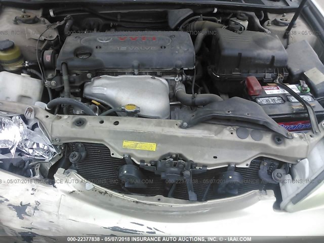 4T1BE32K93U243583 - 2003 TOYOTA CAMRY LE/XLE/SE GOLD photo 10