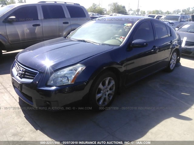 1N4BA41E47C814111 - 2007 NISSAN MAXIMA SE/SL BLUE photo 2