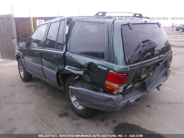 1J4GZ58S7VC645820 - 1997 JEEP GRAND CHEROKEE LAREDO/TSI GREEN photo 3