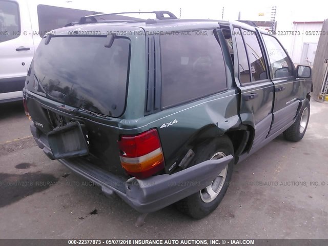 1J4GZ58S7VC645820 - 1997 JEEP GRAND CHEROKEE LAREDO/TSI GREEN photo 4