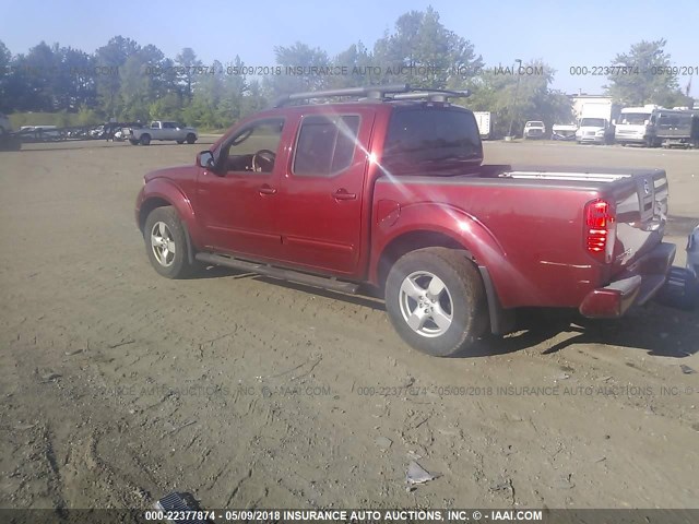 1N6AD07W98C410399 - 2008 NISSAN FRONTIER CREW CAB LE/SE/OFF ROAD RED photo 3