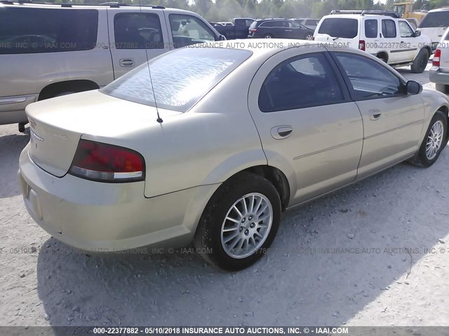 1C3EL56R04N395990 - 2004 CHRYSLER SEBRING LXI TAN photo 4