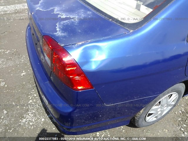2HGES16364H622712 - 2004 HONDA CIVIC DX VP BLUE photo 6