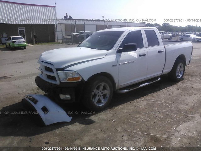 1C6RD6FT7CS237083 - 2012 DODGE RAM 1500 ST WHITE photo 2