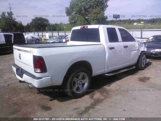 1C6RD6FT7CS237083 - 2012 DODGE RAM 1500 ST WHITE photo 4