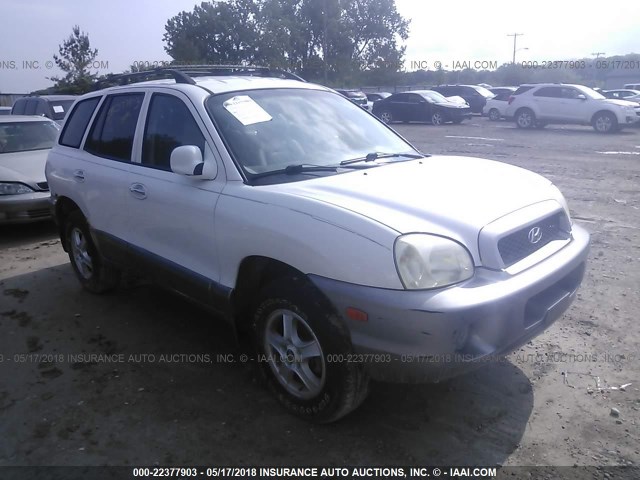 KM8SC13DX2U177232 - 2002 HYUNDAI SANTA FE GLS/LX WHITE photo 1