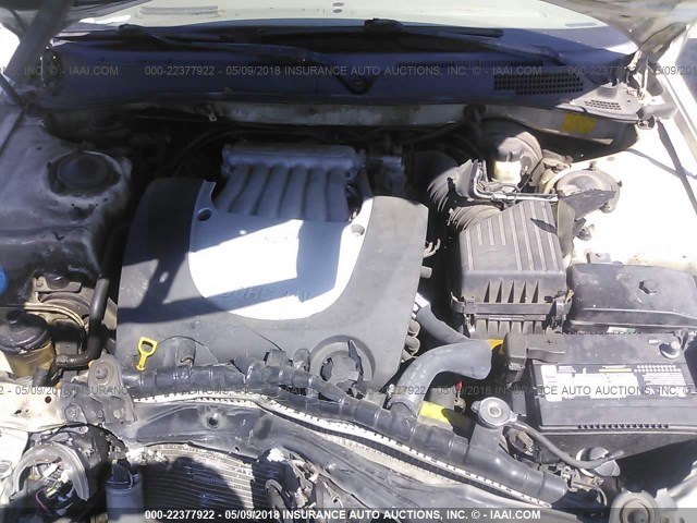 KNAGD128945293351 - 2004 KIA OPTIMA LX/EX CREAM photo 10