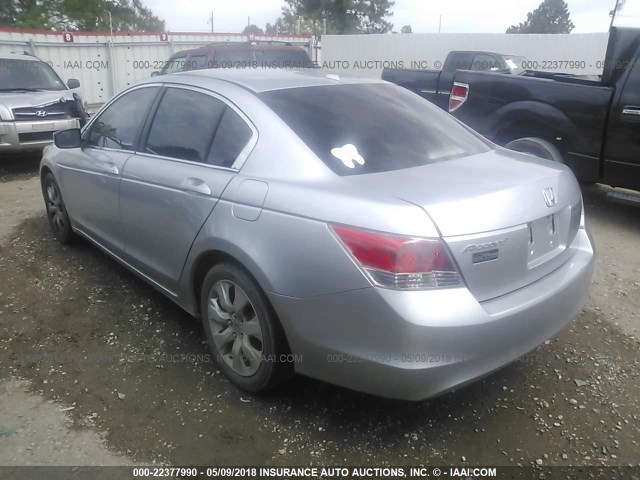 1HGCP26898A022054 - 2008 HONDA ACCORD EXL SILVER photo 3