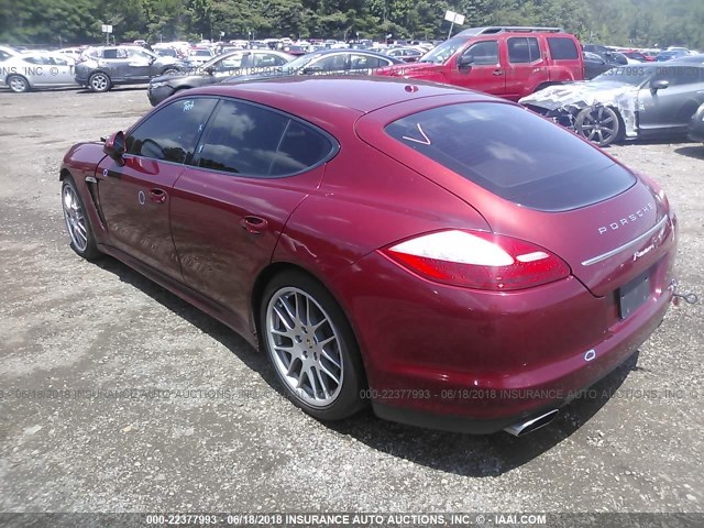 WP0AA2A72CL010895 - 2012 PORSCHE PANAMERA 2/4 RED photo 3