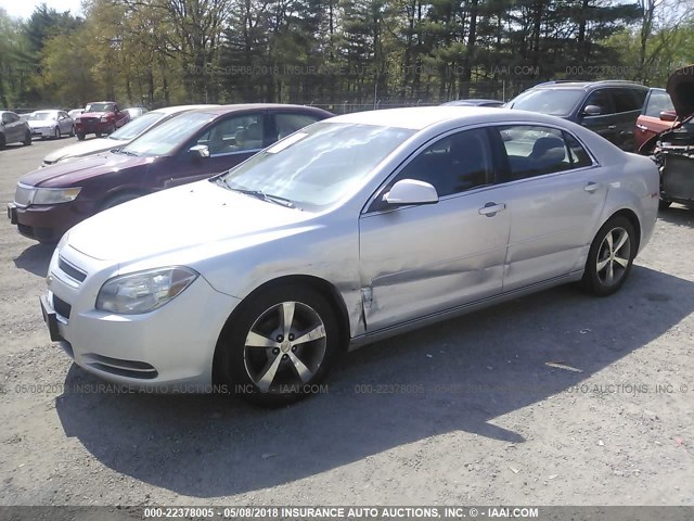 1G1ZC5E12BF277996 - 2011 CHEVROLET MALIBU 1LT 银色 照片 2