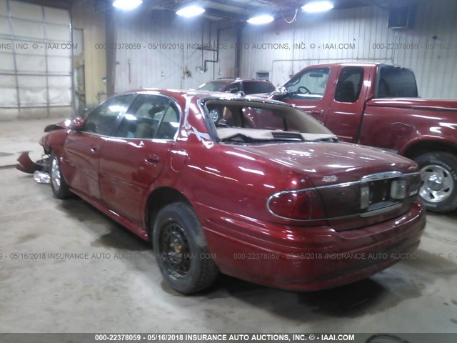 1G4HR54K34U238159 - 2004 BUICK LESABRE LIMITED RED photo 3