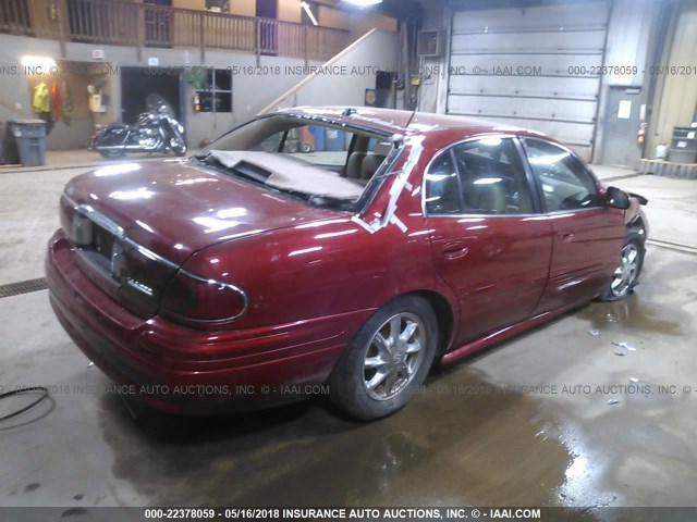 1G4HR54K34U238159 - 2004 BUICK LESABRE LIMITED RED photo 4