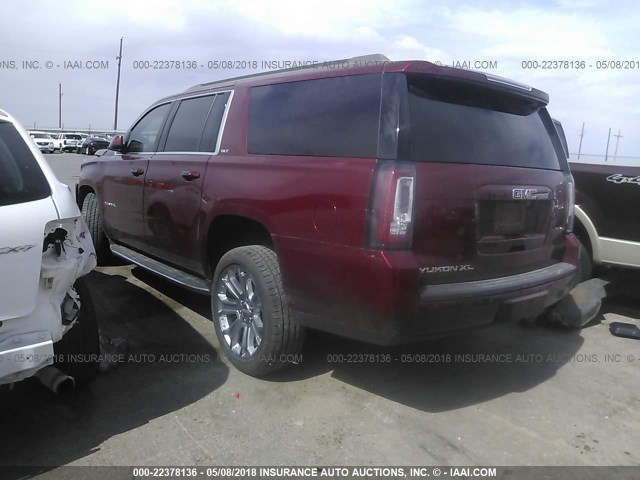 1GKS2GKC5HR208261 - 2017 GMC YUKON XL K1500 SLT RED photo 3