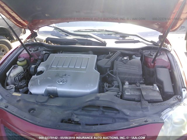 4T1BK46K69U074401 - 2009 TOYOTA CAMRY SE/LE/XLE 红色 照片 10