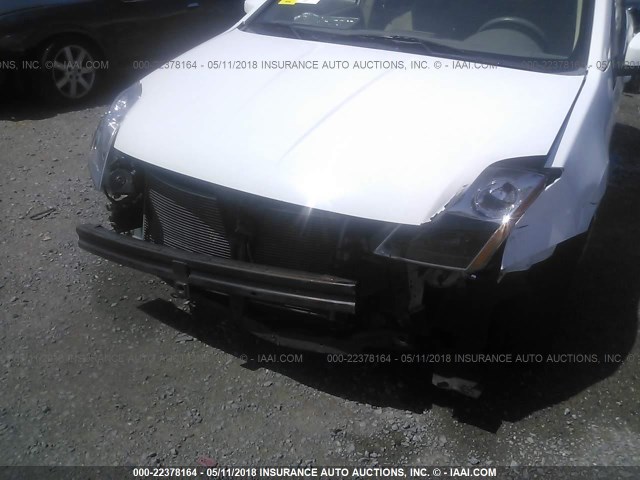 3N1AB61E17L642612 - 2007 NISSAN SENTRA 2.0/2.0S/2.0SL WHITE photo 6