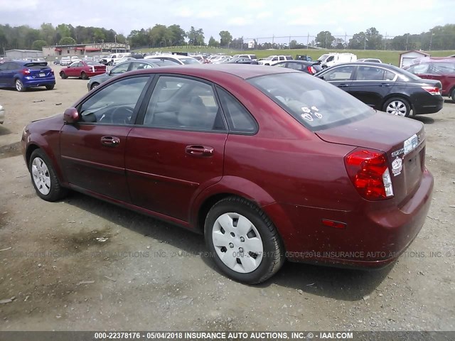 KL5JD56Z28K952239 - 2008 SUZUKI FORENZA CONVENIENCE/POPULAR RED photo 3