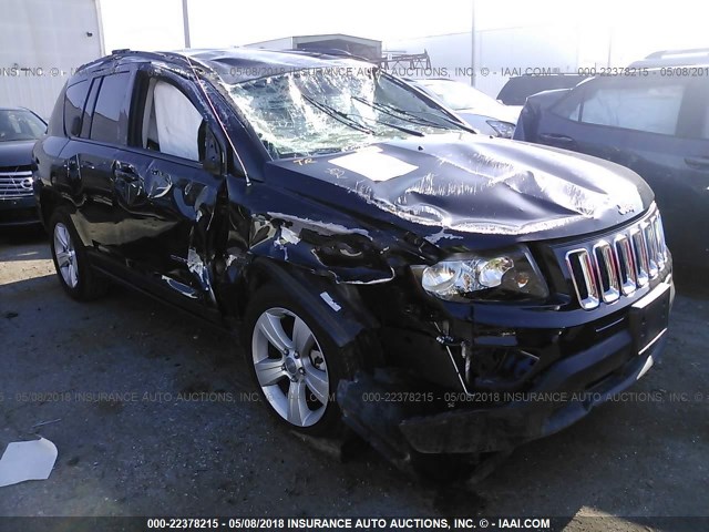 1C4NJCBA2GD633628 - 2016 JEEP COMPASS SPORT BLACK photo 1