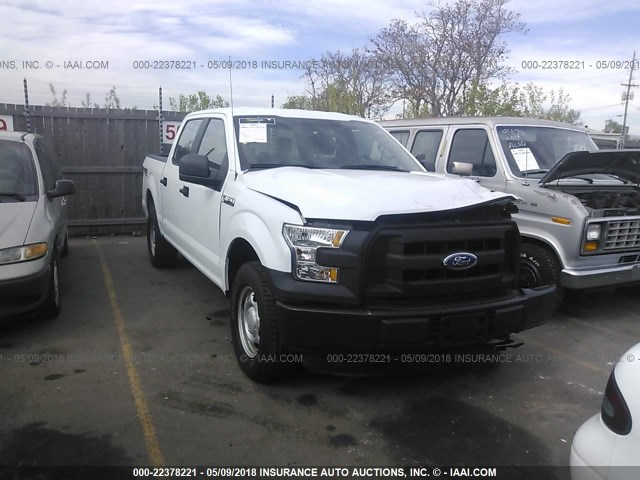 1FTEW1EF3FKD42465 - 2015 FORD F150 SUPERCREW WHITE photo 1