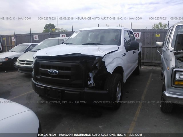 1FTEW1EF3FKD42465 - 2015 FORD F150 SUPERCREW WHITE photo 2