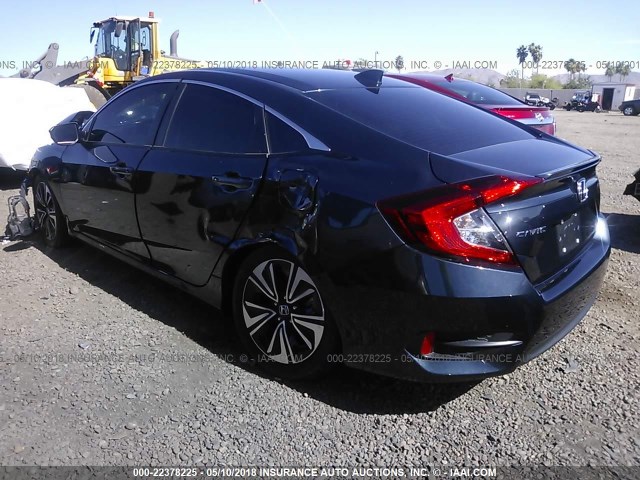 19XFC1F7XGE040339 - 2016 HONDA CIVIC EXL BLACK photo 3