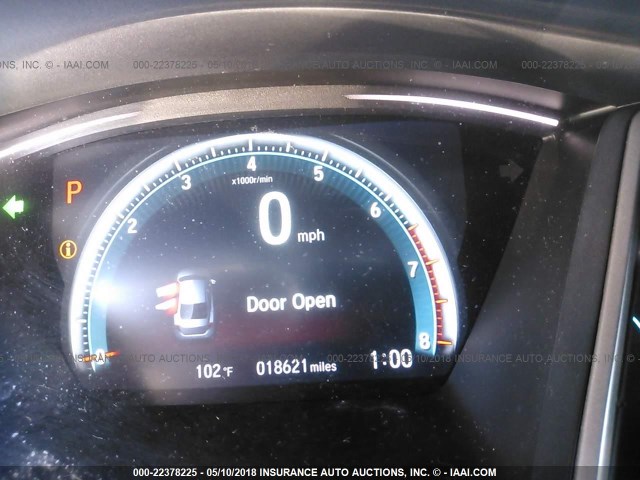 19XFC1F7XGE040339 - 2016 HONDA CIVIC EXL BLACK photo 7