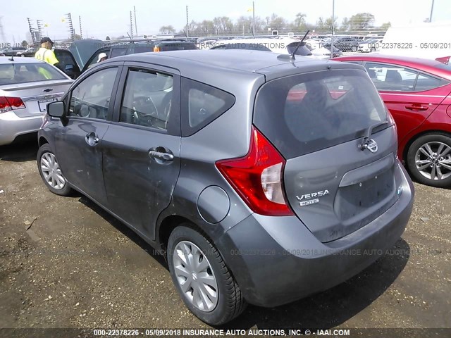 3N1CE2CP4GL360777 - 2016 NISSAN VERSA NOTE S/S PLUS/SV/SL/SR GRAY photo 3