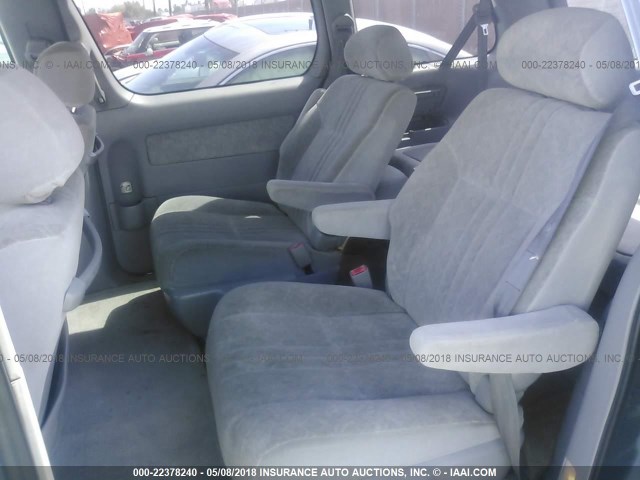 4T3ZF13C9XU163026 - 1999 TOYOTA SIENNA LE/XLE BLUE photo 8