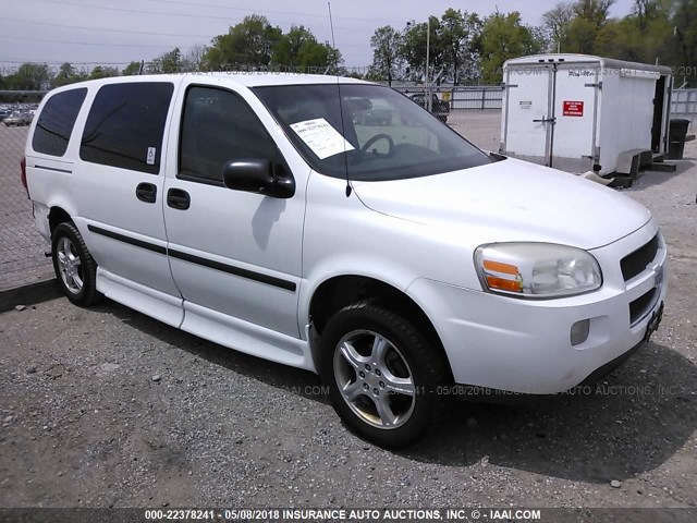 1GBDV13107D171898 - 2007 CHEVROLET UPLANDER INCOMPLETE WHITE photo 1