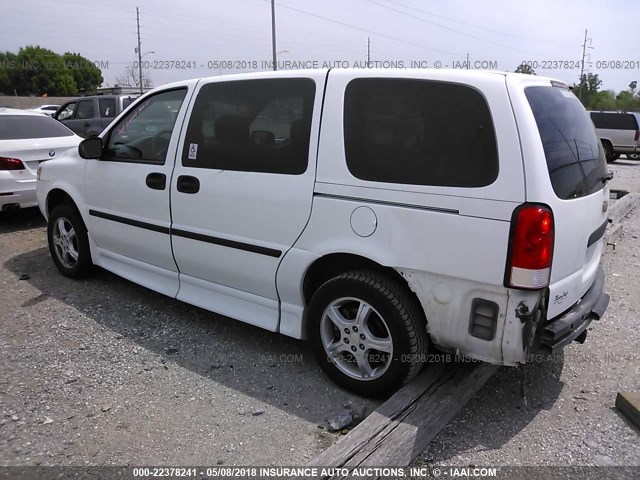 1GBDV13107D171898 - 2007 CHEVROLET UPLANDER INCOMPLETE WHITE photo 3