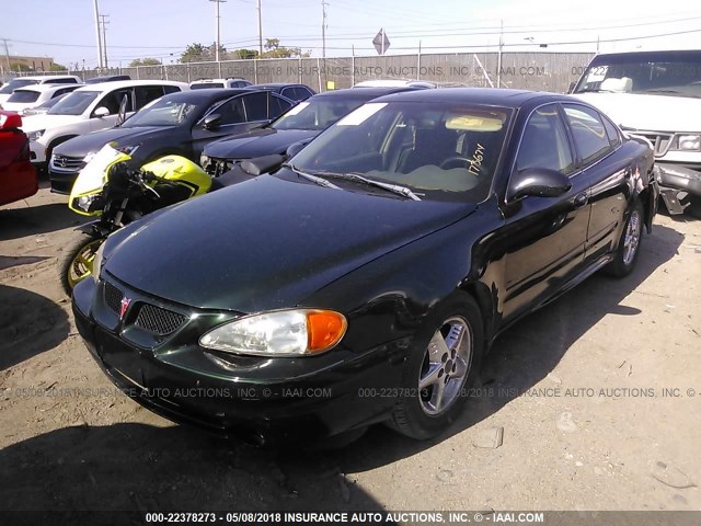 1G2NF52F23C173674 - 2003 PONTIAC GRAND AM SE1 GREEN photo 2