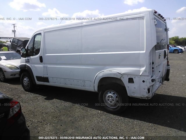 3C6TRVAG9HE525788 - 2017 RAM PROMASTER 1500 1500 STANDARD WHITE photo 3