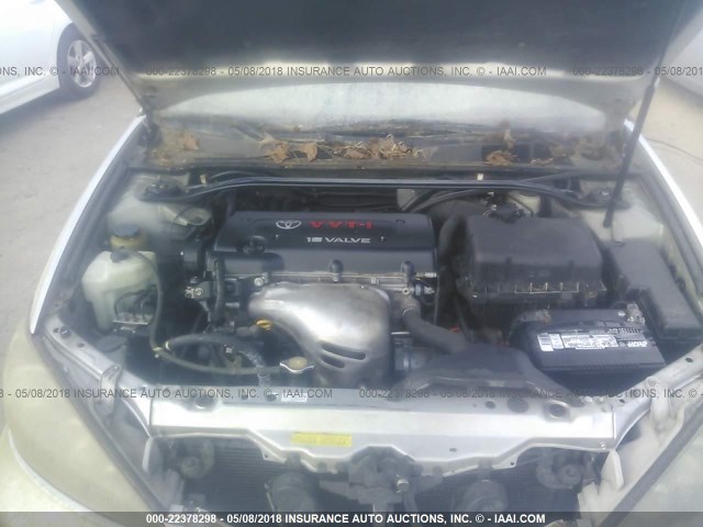 4T1BE32KX5U389624 - 2005 TOYOTA CAMRY LE/XLE/SE 银色 照片 10
