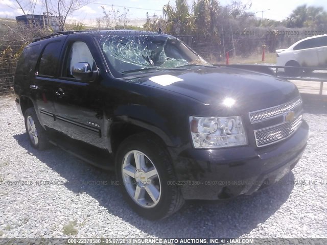 1GNSCBE09CR293523 - 2012 CHEVROLET TAHOE C1500 LT BLACK photo 1