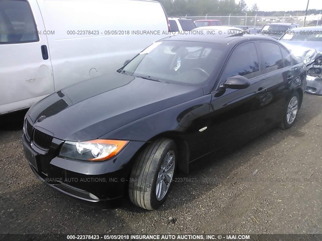 WBAVB17586NK35231 - 2006 BMW 325 I AUTOMATIC BLACK photo 2