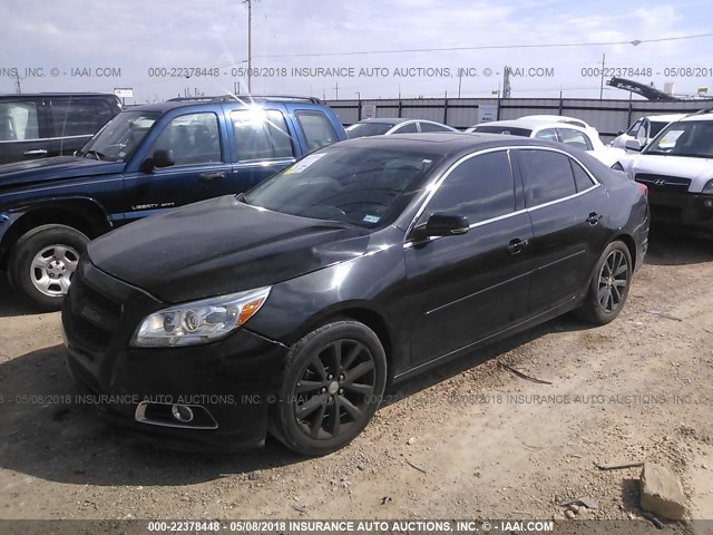 1G11E5SA0DF190533 - 2013 CHEVROLET MALIBU 2LT BLACK photo 2