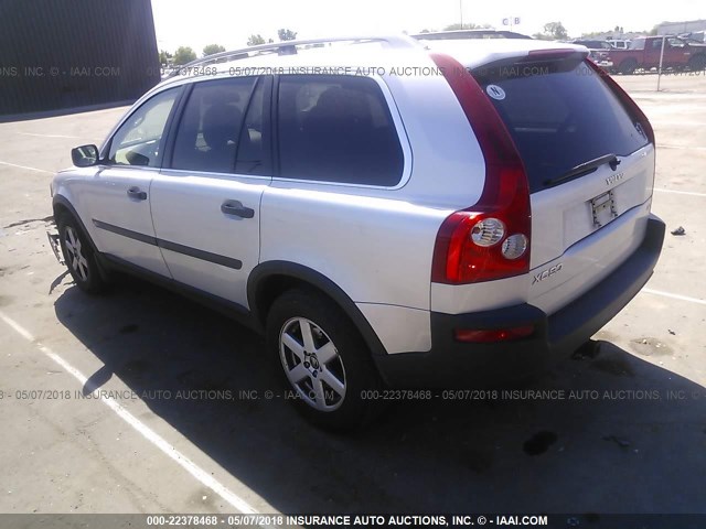 YV4CZ592X61227944 - 2006 VOLVO XC90 SILVER photo 3