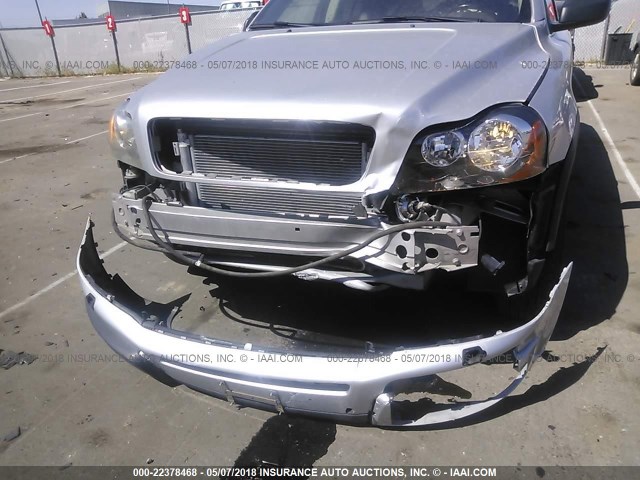 YV4CZ592X61227944 - 2006 VOLVO XC90 SILVER photo 6