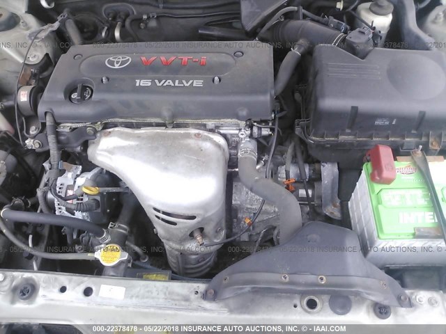 4T1BE30K26U119808 - 2006 TOYOTA CAMRY LE/XLE/SE ვერცხლისფერი ფოტო 10