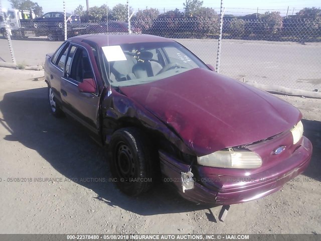 1FACP5244NG228173 - 1992 FORD TAURUS GL BURGUNDY photo 1