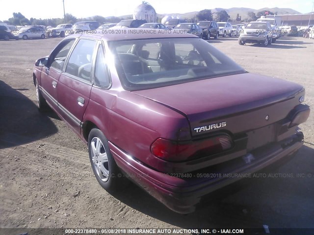 1FACP5244NG228173 - 1992 FORD TAURUS GL BURGUNDY photo 3