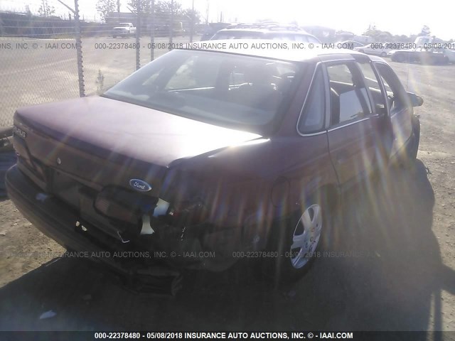 1FACP5244NG228173 - 1992 FORD TAURUS GL BURGUNDY photo 4