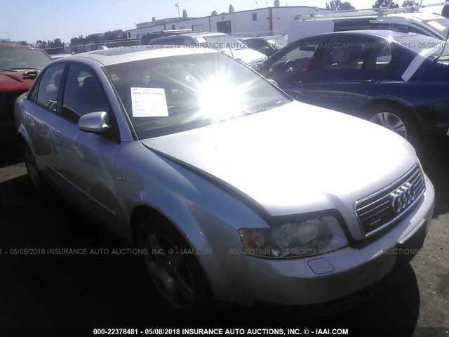 WAULC68E24A033666 - 2004 AUDI A4 1.8T QUATTRO SILVER photo 1