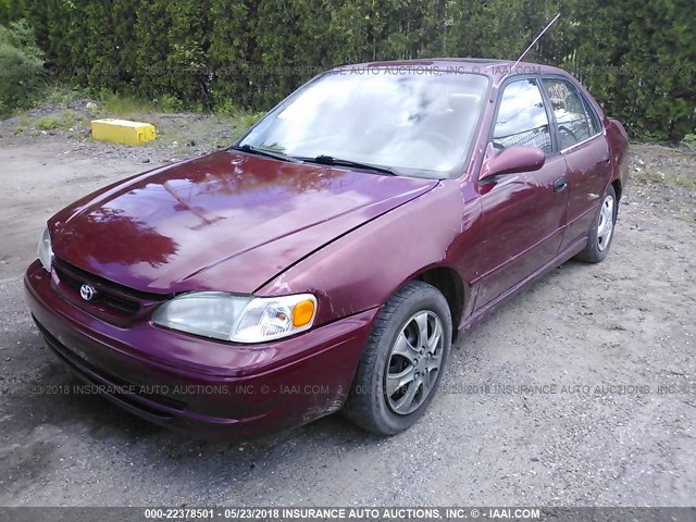 2T1BR18E2XC259450 - 1999 TOYOTA COROLLA VE/CE/LE RED photo 2