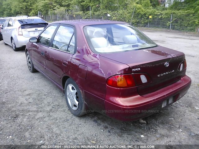 2T1BR18E2XC259450 - 1999 TOYOTA COROLLA VE/CE/LE 红色 照片 3