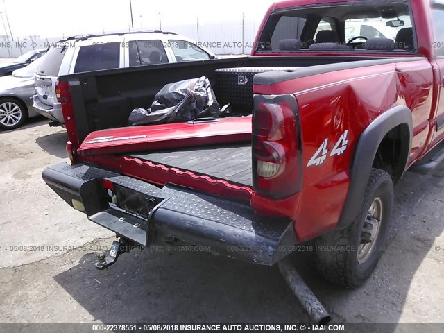 1GCHK23DX7F160840 - 2007 CHEVROLET SILVERADO K2500 HEAVY DUTY RED photo 6