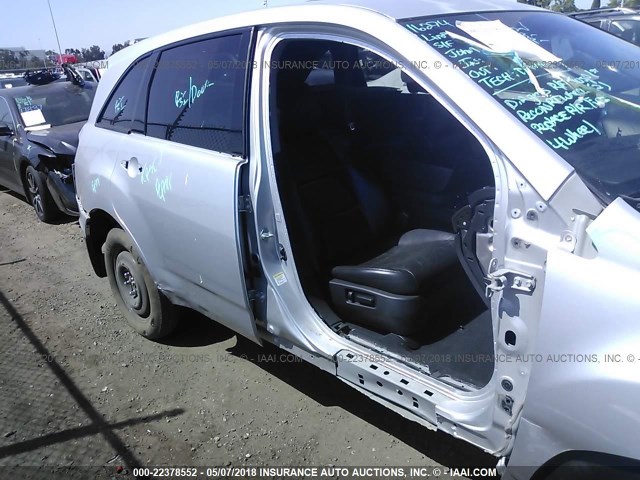 2HNYD28698H552576 - 2008 ACURA MDX TECHNOLOGY SILVER photo 6