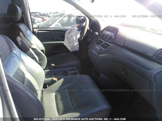 5FNRL38846B123143 - 2006 HONDA ODYSSEY TOURING SILVER photo 5