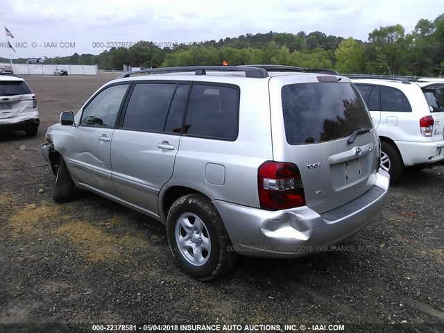 JTEGP21A550090374 - 2005 TOYOTA HIGHLANDER LIMITED SILVER photo 3